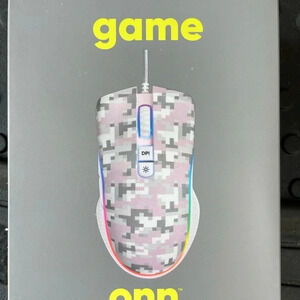 NEW Gaming PC Mouse by Onn--Pink/Grey/White and Blue/Grey/White Camo
